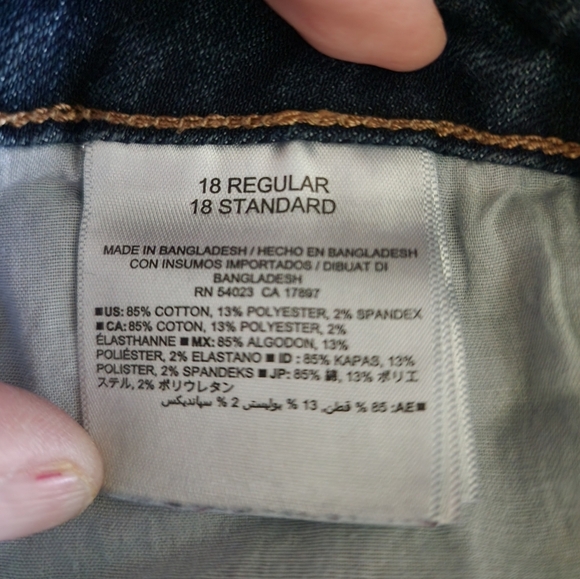 Old Navy Women's 18R Boyfriend Straight Dark Wash Jeans - Picture 5 of 5